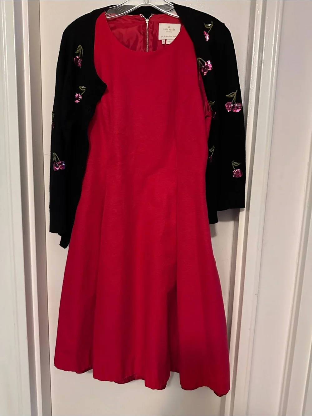 Kate Spade Red Sleeveless Midi A-Line Dress